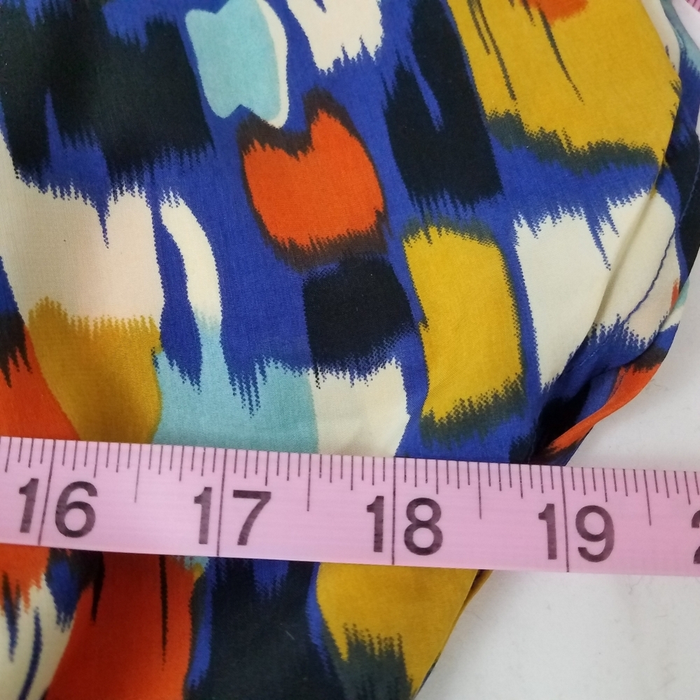 AB Studio Geometric Flutter Dress with Pockets 6 - Picture 7 of 14